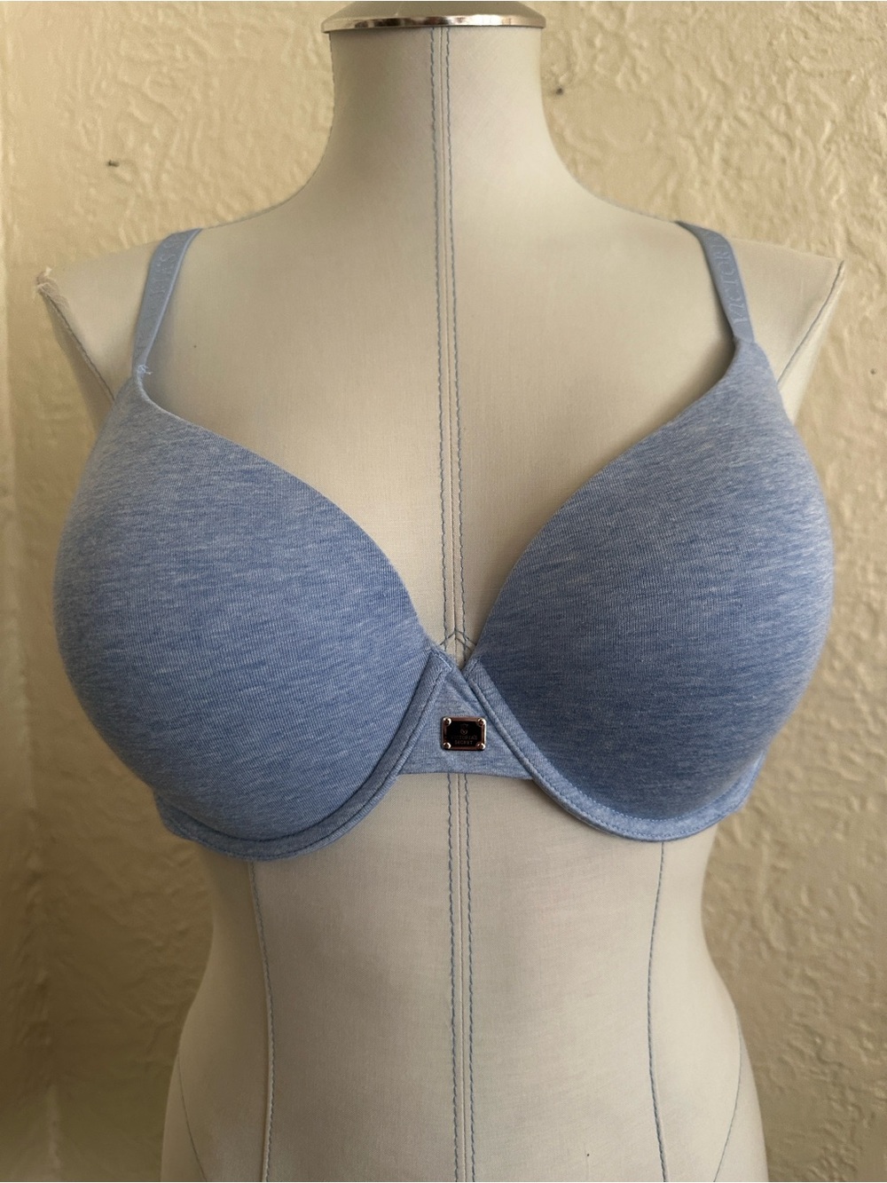 Victoria’s Secret Light Blue T-Shirt Lightly Lined Demi Bra 38D